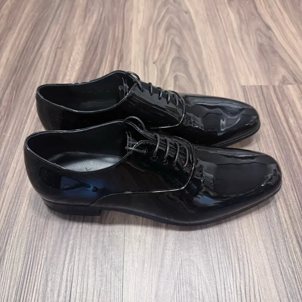 J.M. Weston Black Patent Leather Oxford Shoes w/ Box UK 7
